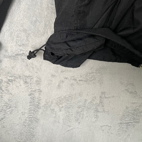 Adidas Windbreaker Jacket Womens Large Black Athleisure Outdoor Lightweight - Picture 5 of 12